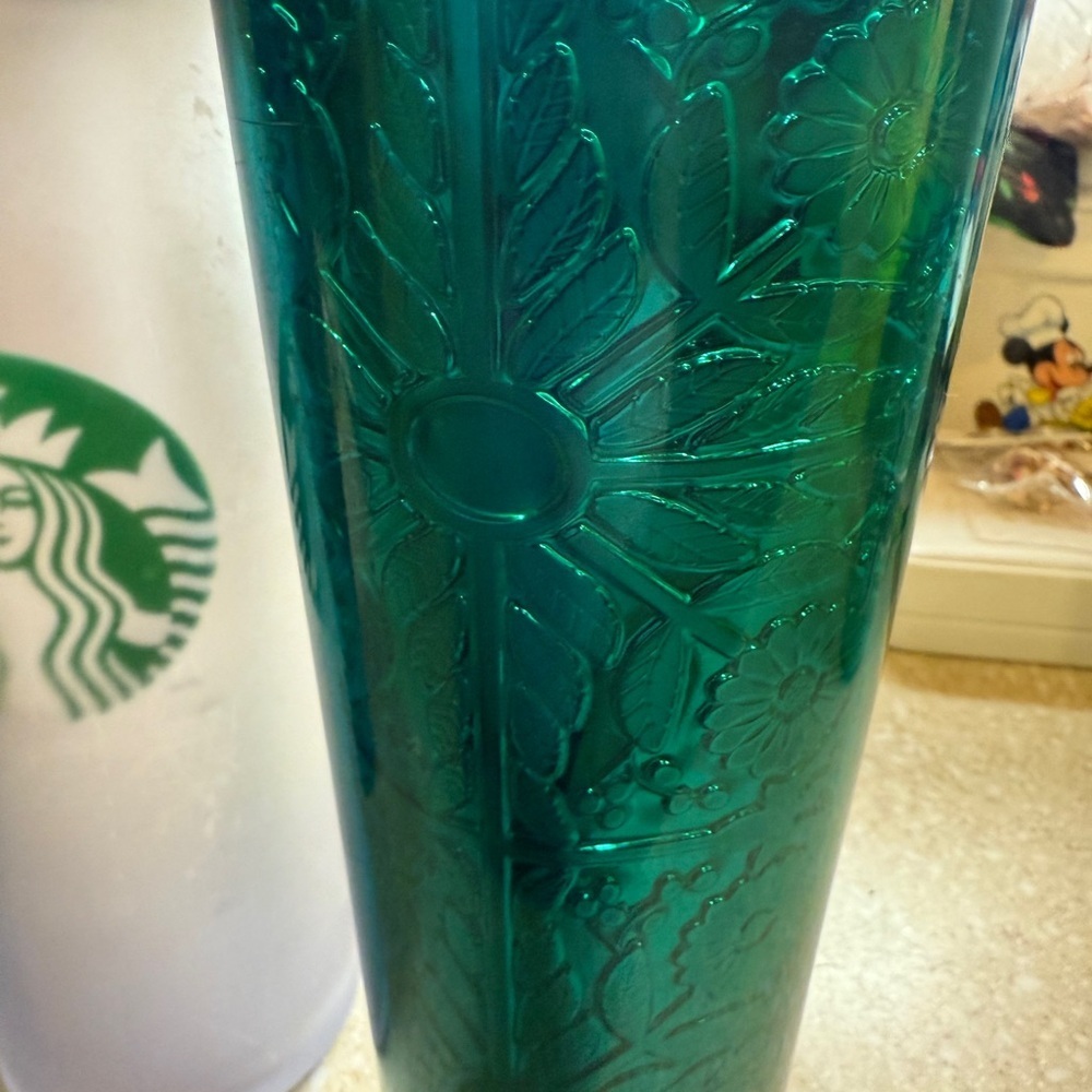 Starbucks Trio: Foil Teal,  Camo and 2008 Frosted Tumblers - Picture 4 of 16